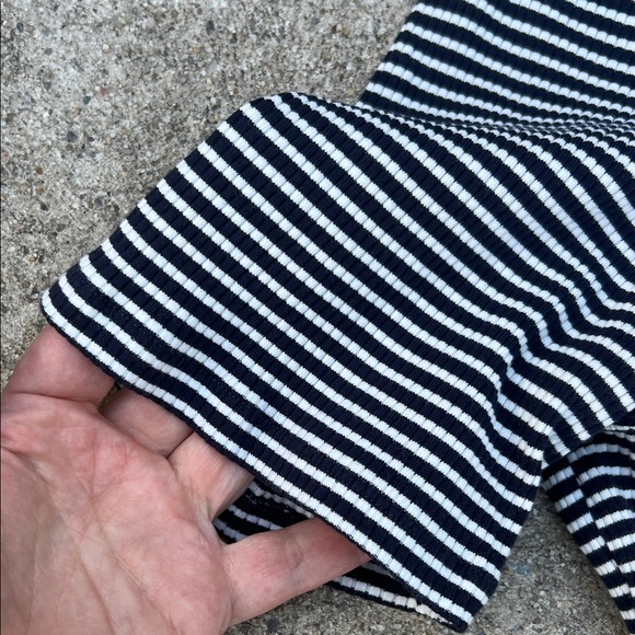 Boden Navy and White Striped Top - Picture 4 of 5